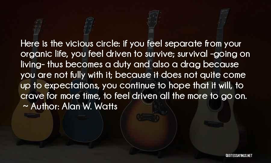Hope And Survival Quotes By Alan W. Watts