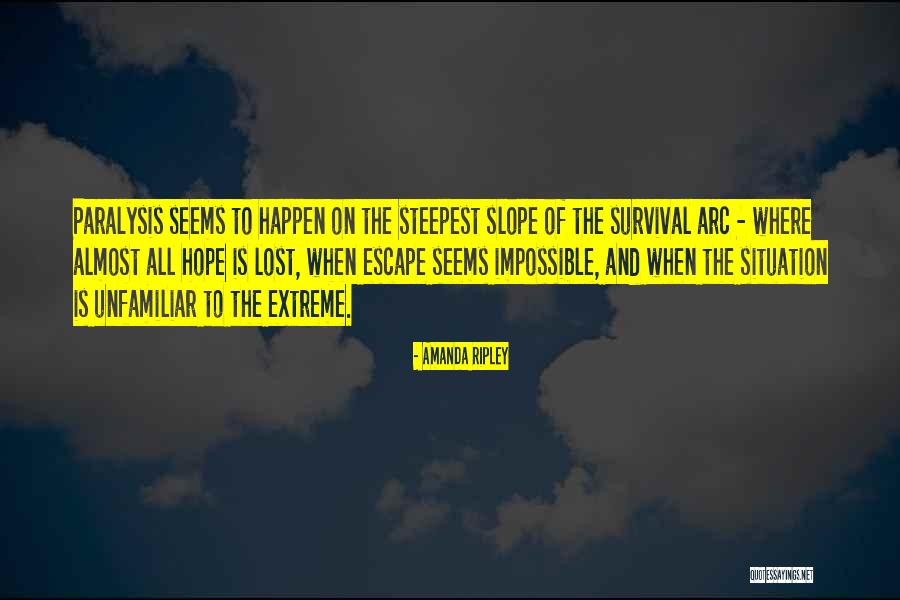 Hope And Survival Quotes By Amanda Ripley Hope And Survival Quotes By Amanda Ripley