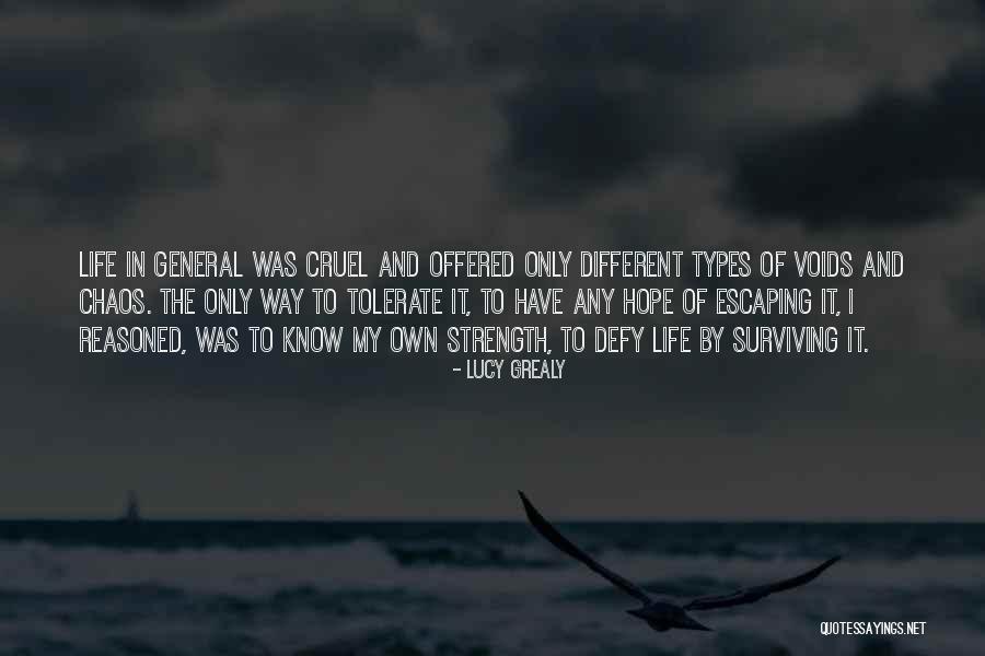 Hope And Survival Quotes By Lucy Grealy Hope And Survival Quotes By Lucy Grealy