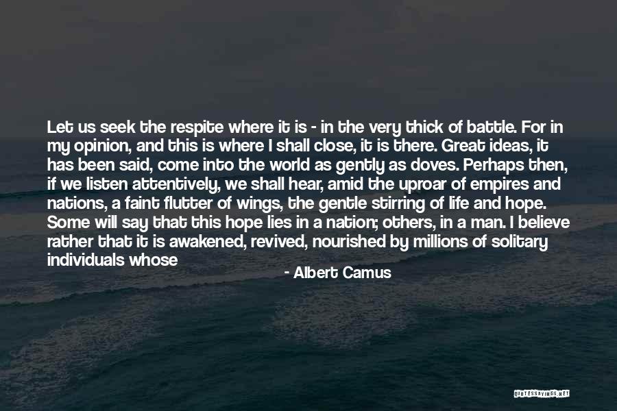 Hope And Wings Quotes By Albert Camus