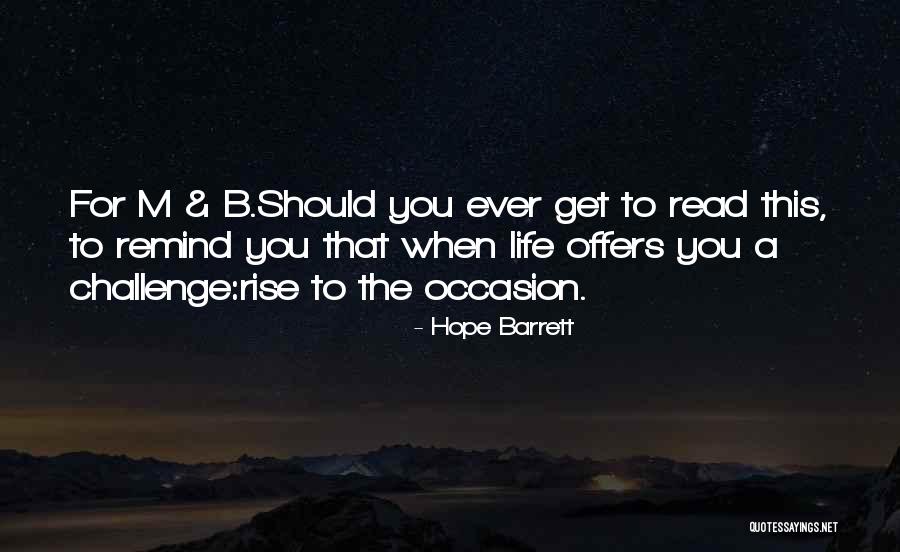 Hope Barrett Quotes 2210308