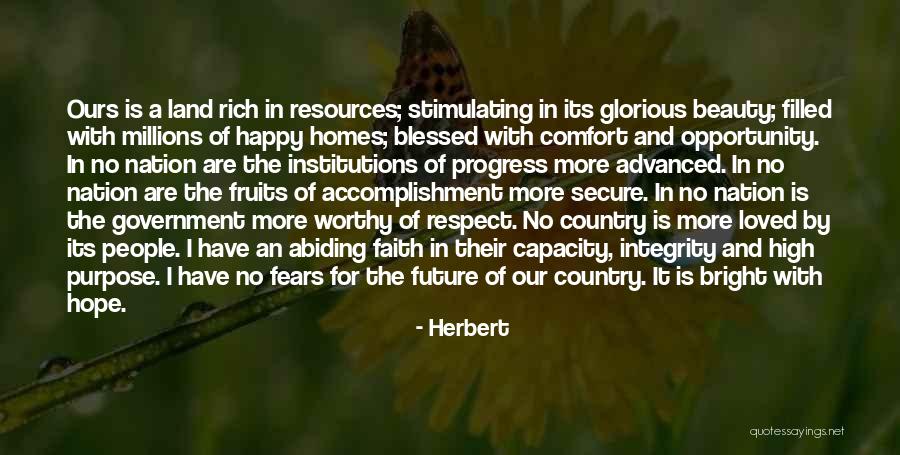 Hope Bright Future Quotes By Herbert