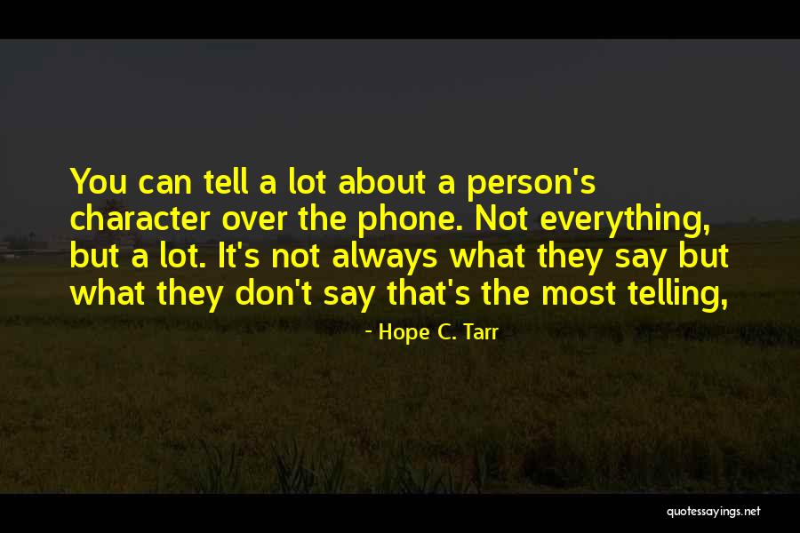 Hope C. Tarr Quotes 1006744