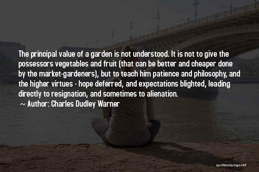 Hope Deferred Quotes By Charles Dudley Warner