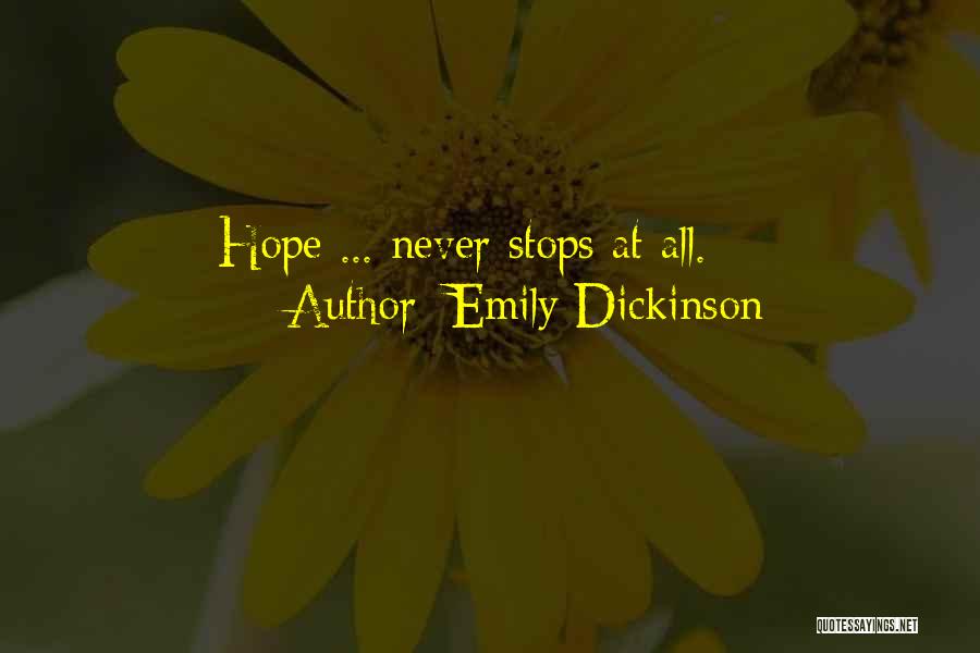 Hope Emily Dickinson Quotes By Emily Dickinson