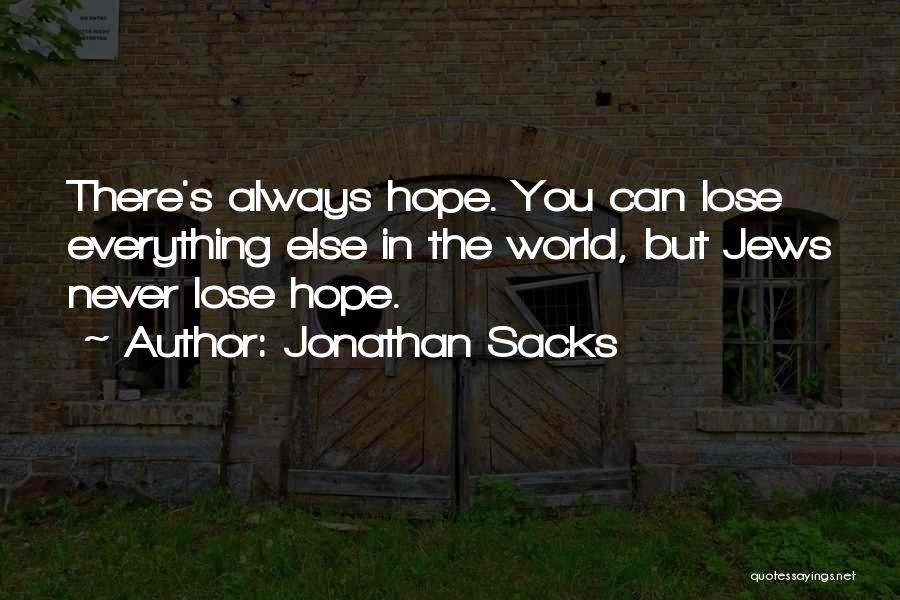 Hope Everything Will Be Okay Quotes By Jonathan Sacks