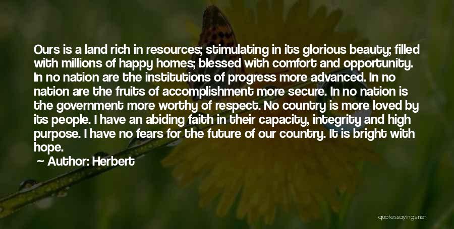 Hope For A Bright Future Quotes By Herbert