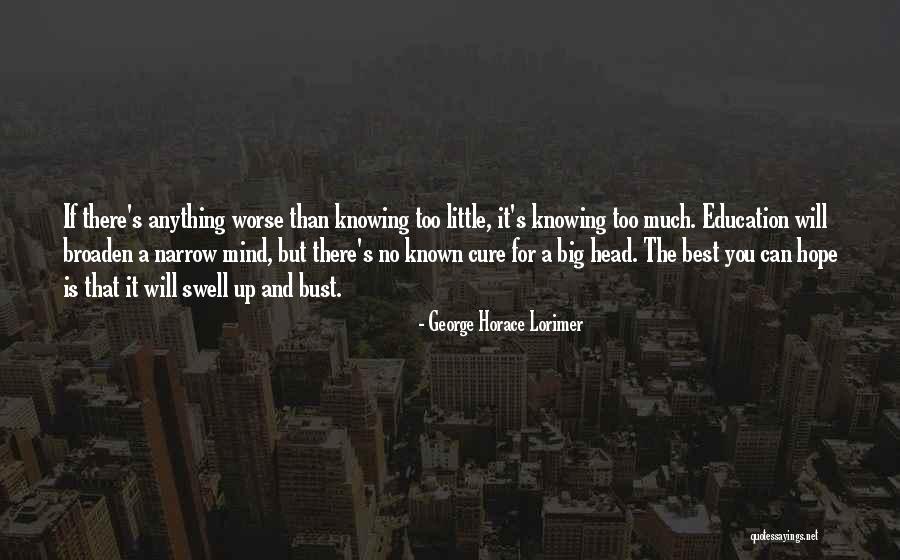 Hope For A Cure Quotes By George Horace Lorimer Hope For A Cure Quotes By George Horace Lorimer