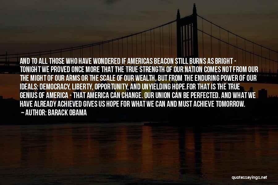 Hope For America Quotes By Barack Obama