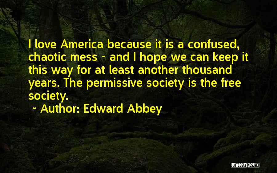 Hope For America Quotes By Edward Abbey
