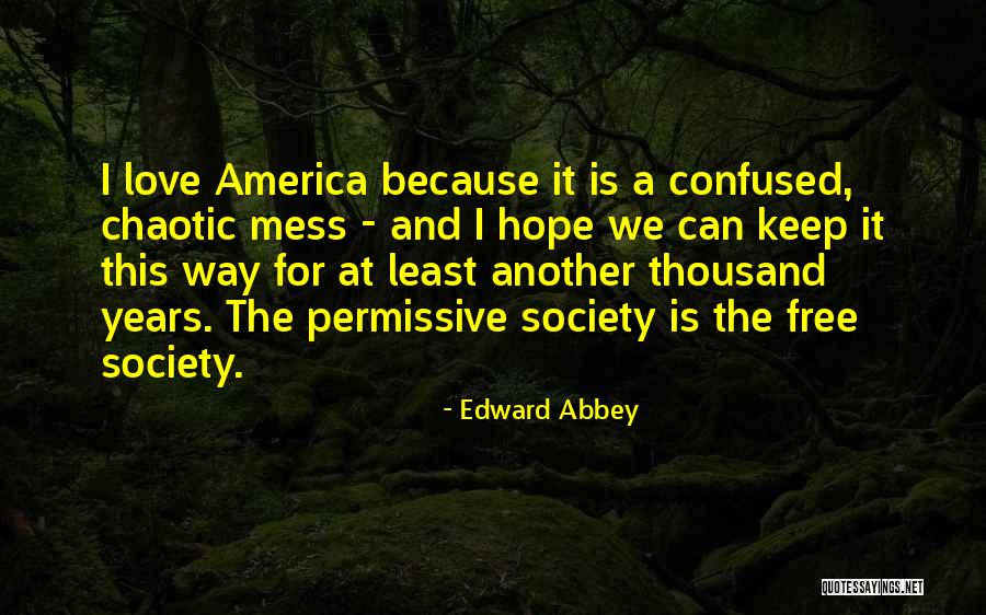 Hope For America Quotes By Edward Abbey