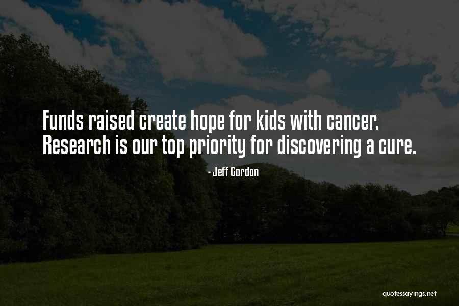 Hope For Cancer Quotes By Jeff Gordon Hope For Cancer Quotes By Jeff Gordon