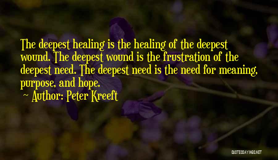 Hope For Healing Quotes By Peter Kreeft