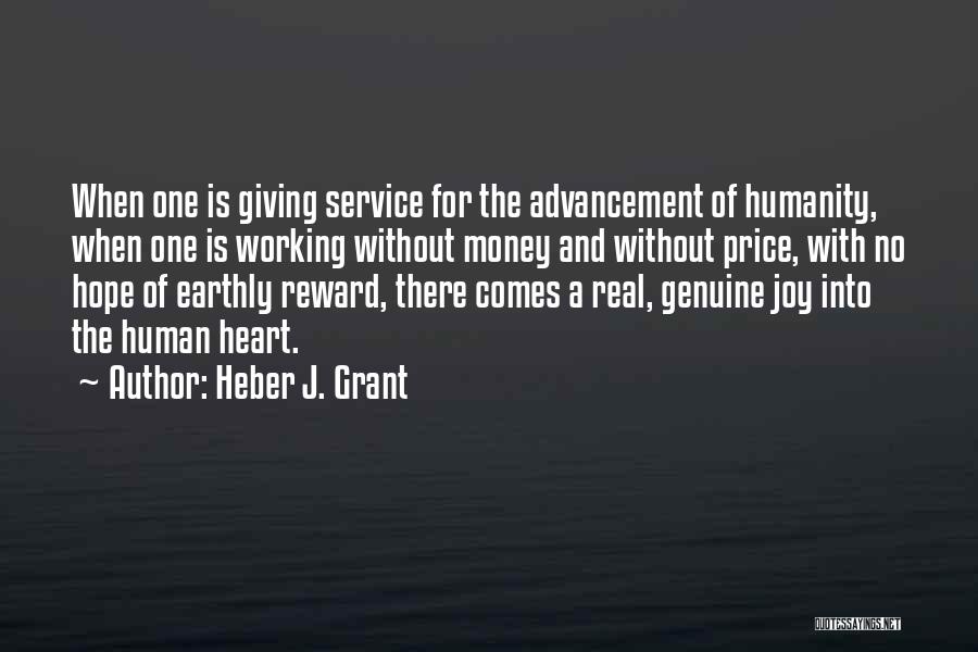 Hope For Humanity Quotes By Heber J. Grant