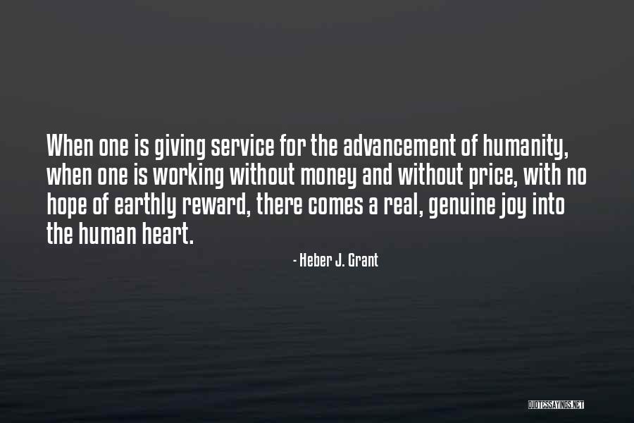 Hope For Humanity Quotes By Heber J. Grant