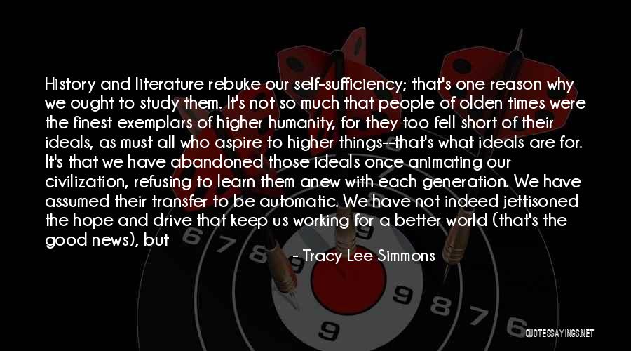 Hope For Humanity Quotes By Tracy Lee Simmons