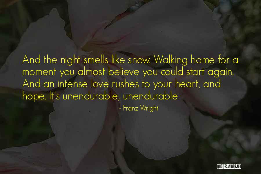 Hope For Love Again Quotes By Franz Wright