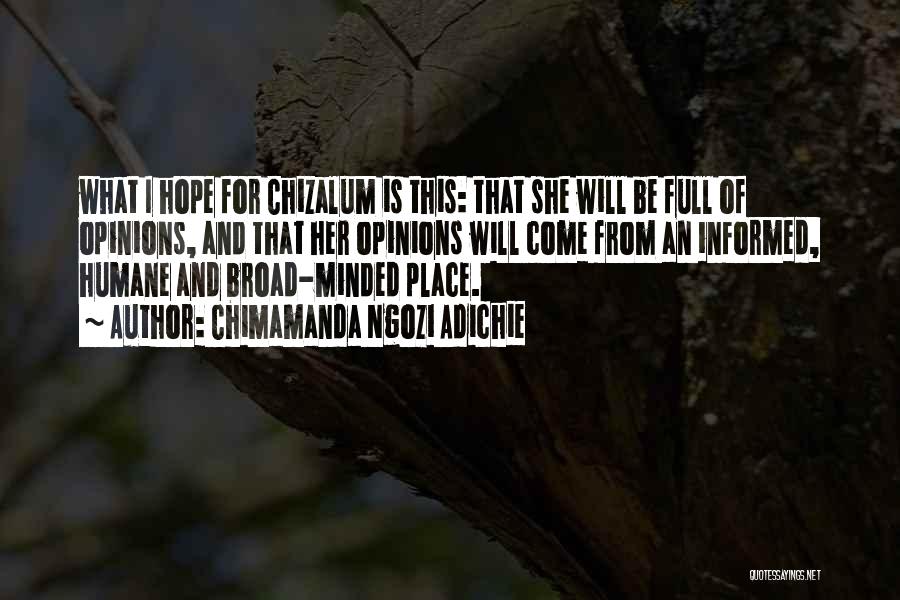 Hope For Quotes By Chimamanda Ngozi Adichie