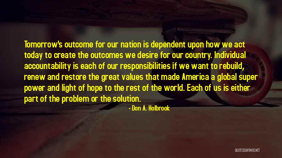 Hope For Tomorrow Quotes By Don A. Holbrook Hope For Tomorrow Quotes By Don A. Holbrook