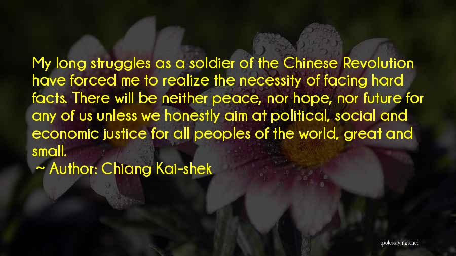 Hope For World Peace Quotes By Chiang Kai-shek
