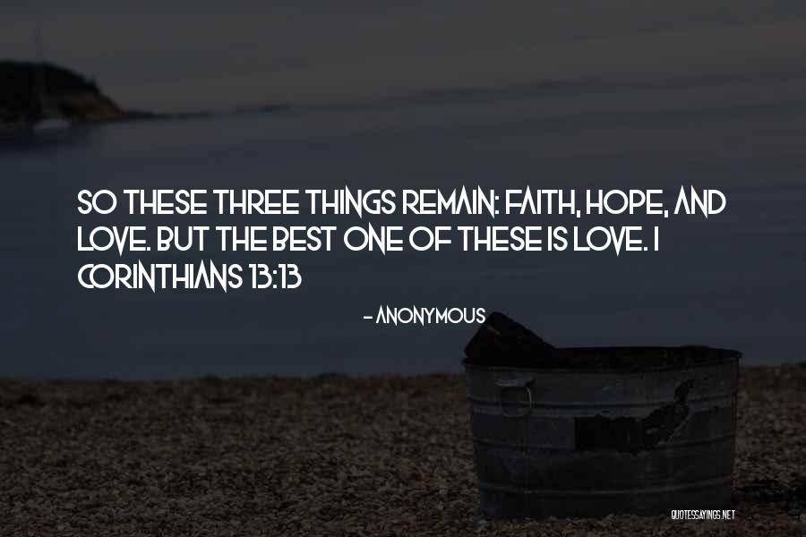 Hope From The Bible Quotes By Anonymous