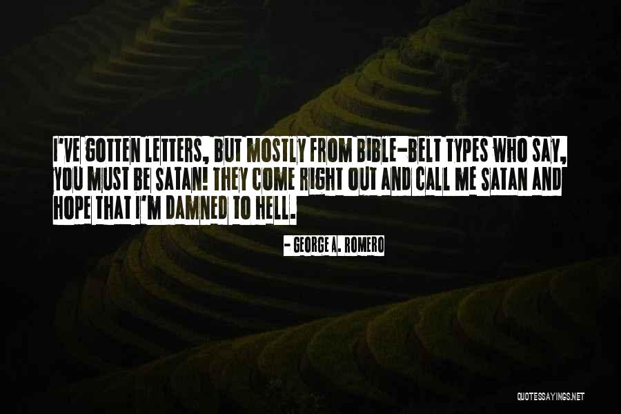 Hope From The Bible Quotes By George A. Romero
