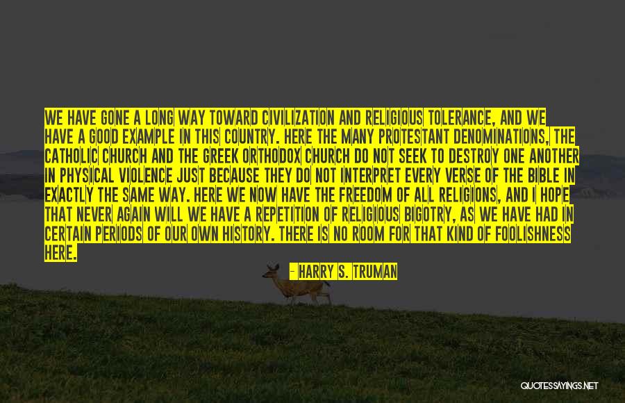 Hope From The Bible Quotes By Harry S. Truman