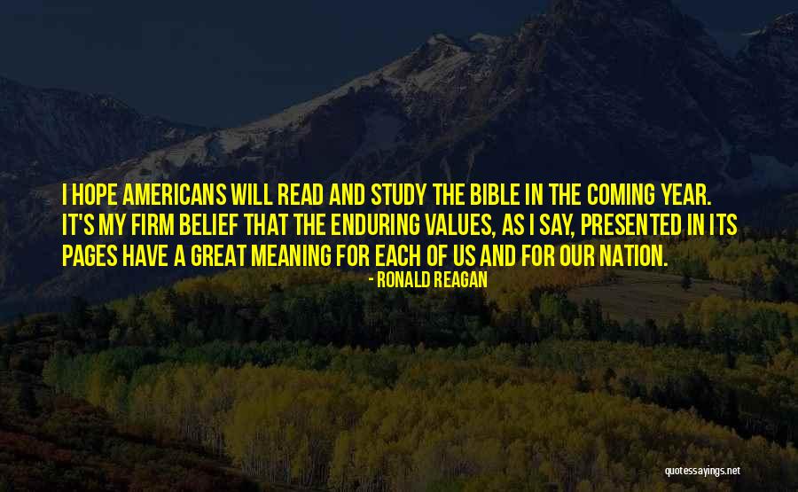 Hope From The Bible Quotes By Ronald Reagan