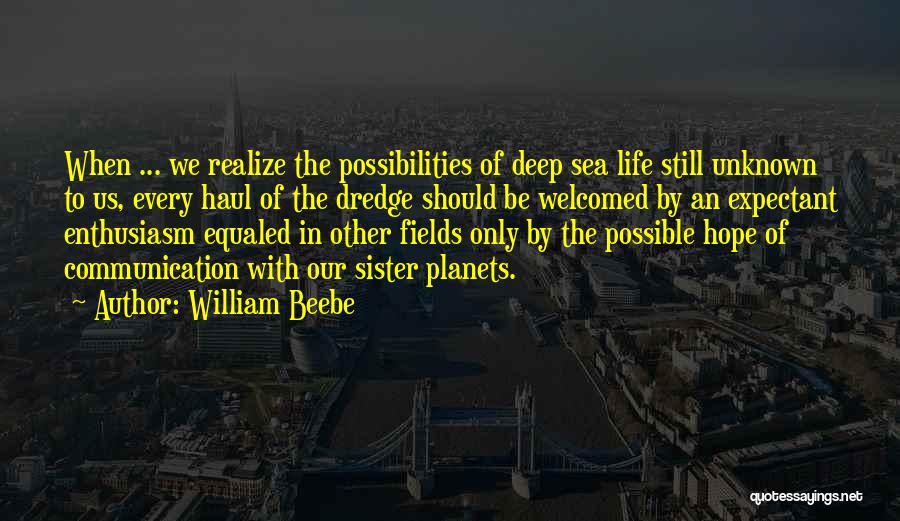 Hope Hope Quotes By William Beebe