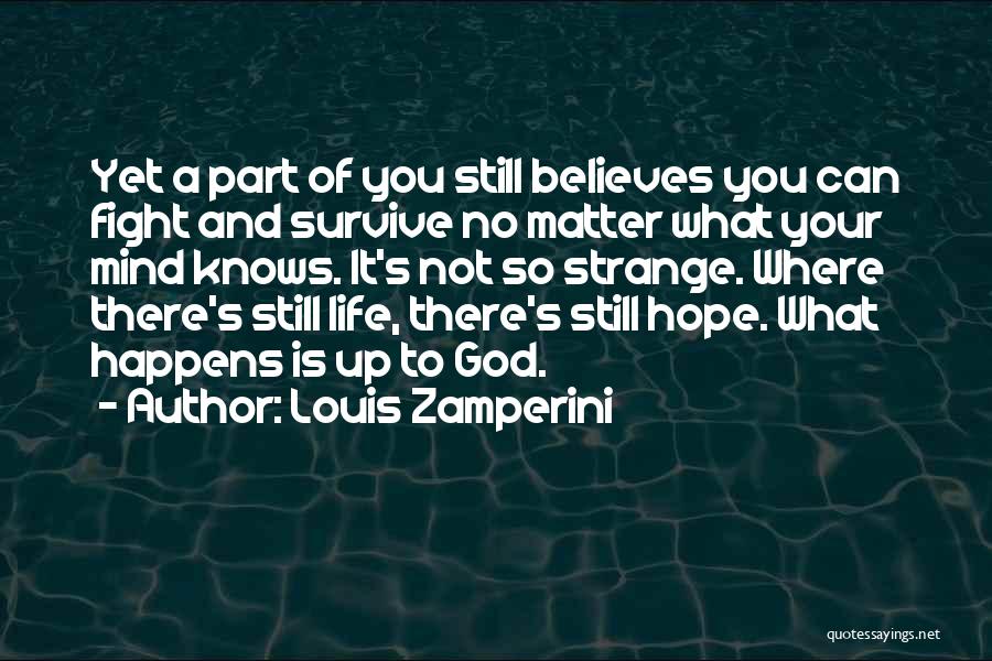 Hope I Can Survive Quotes By Louis Zamperini