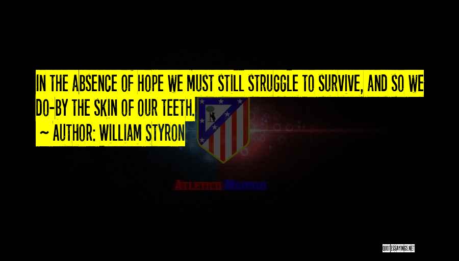 Hope I Can Survive Quotes By William Styron