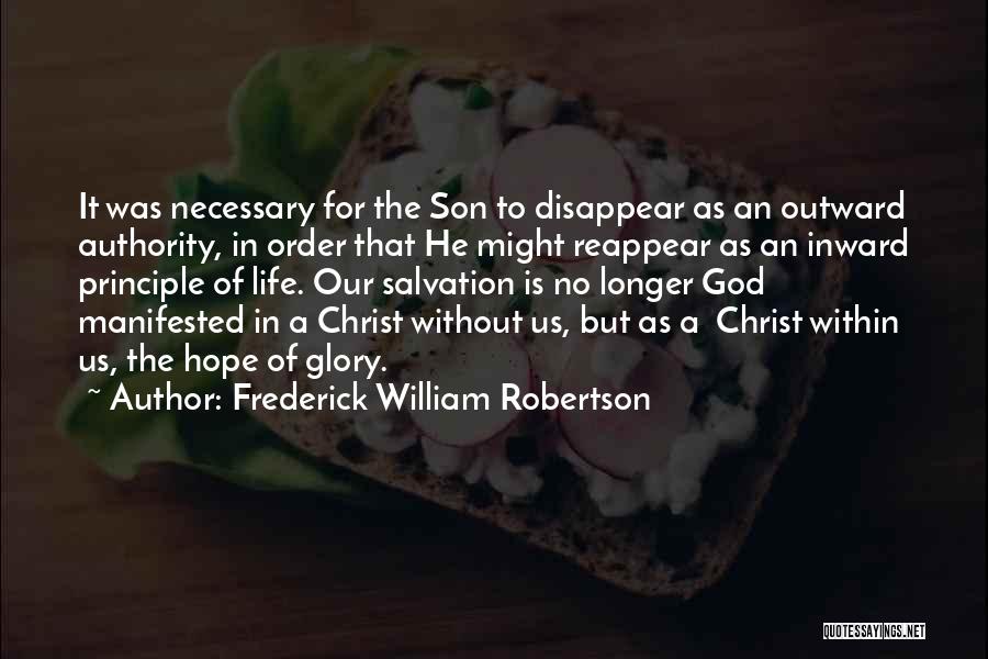 Hope In Christ Quotes By Frederick William Robertson