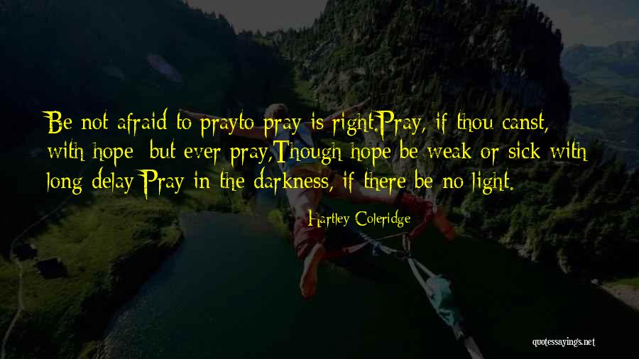 Hope In Darkness Quotes By Hartley Coleridge