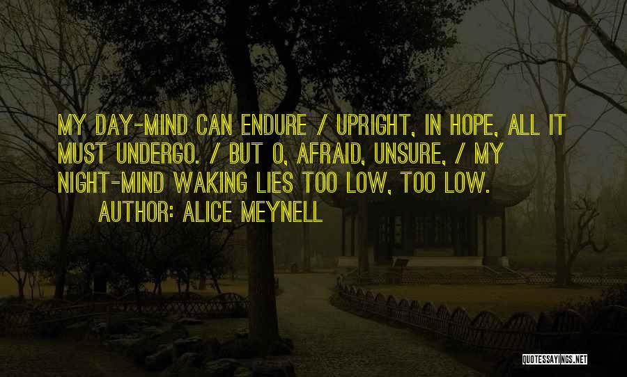 Hope In Night Quotes By Alice Meynell