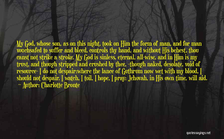 Hope In Night Quotes By Charlotte Bronte