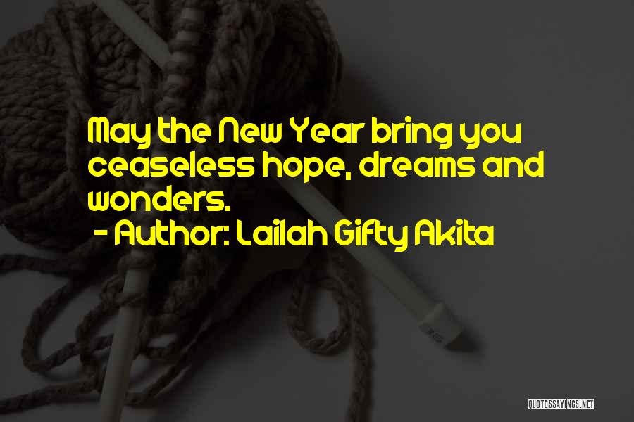 Hope In The New Year Quotes By Lailah Gifty Akita