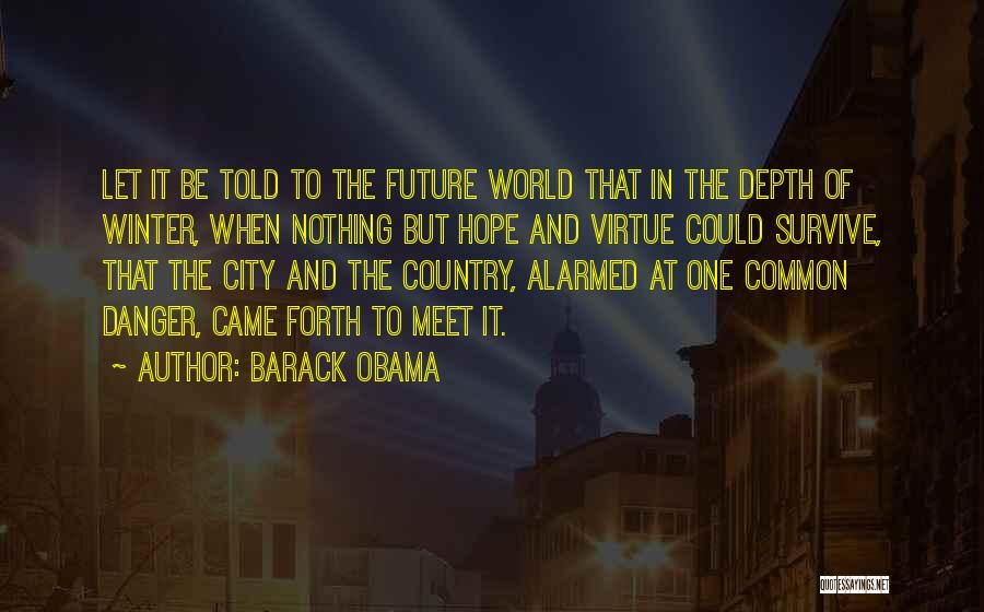 Hope In Winter Quotes By Barack Obama