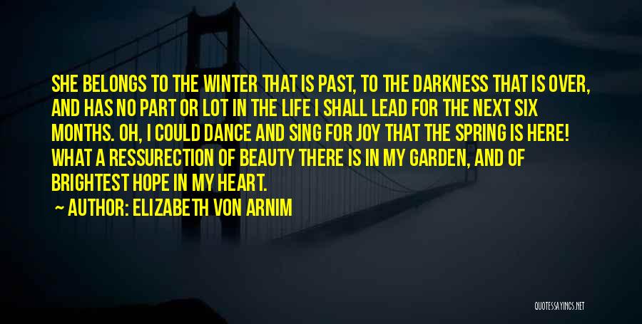 Hope In Winter Quotes By Elizabeth Von Arnim