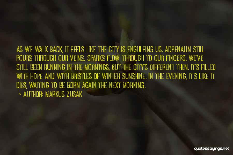 Hope In Winter Quotes By Markus Zusak