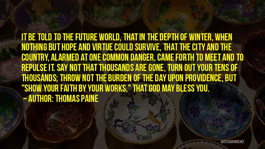 Hope In Winter Quotes By Thomas Paine