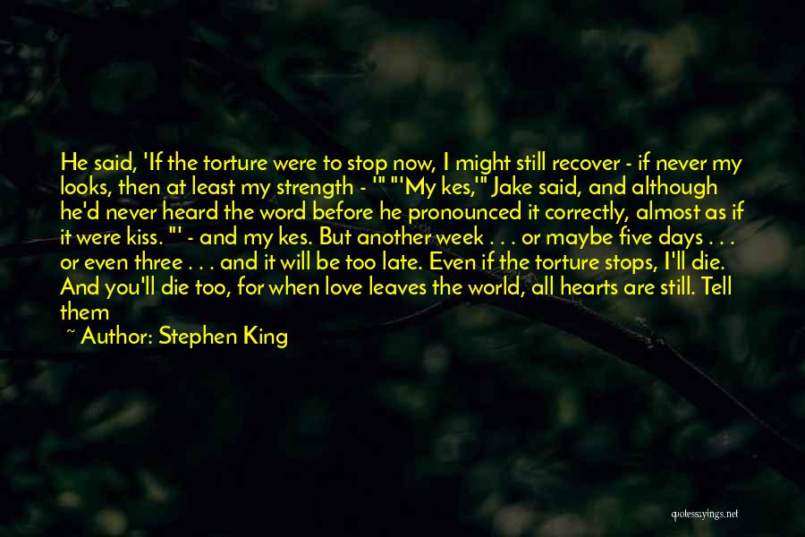 Hope Is Not Too Late Quotes By Stephen King