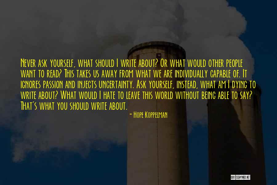 Hope Koppelman Quotes 1155251