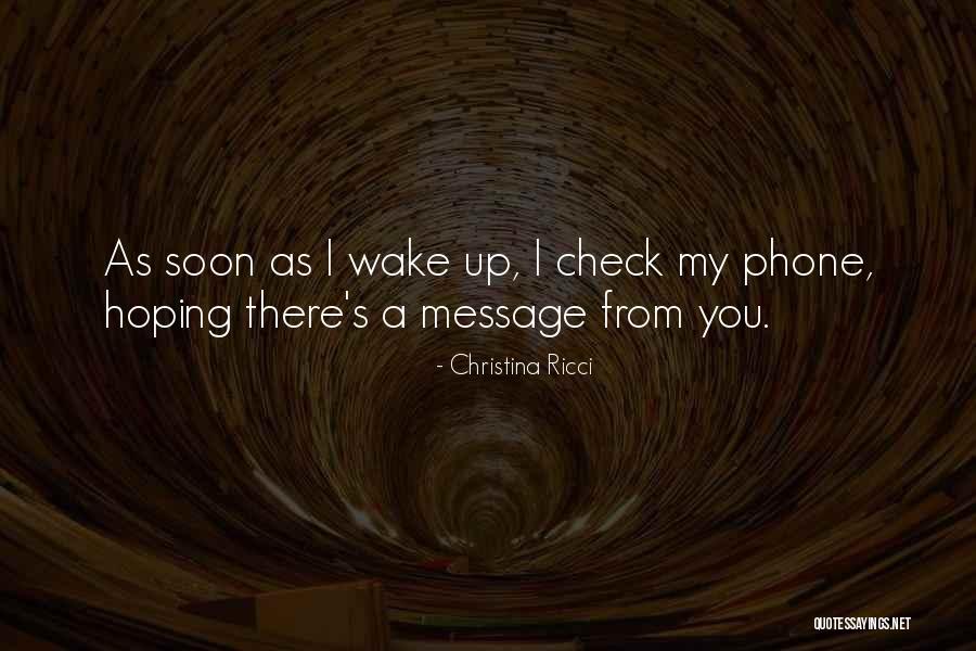 Hope Message Quotes By Christina Ricci Hope Message Quotes By Christina Ricci