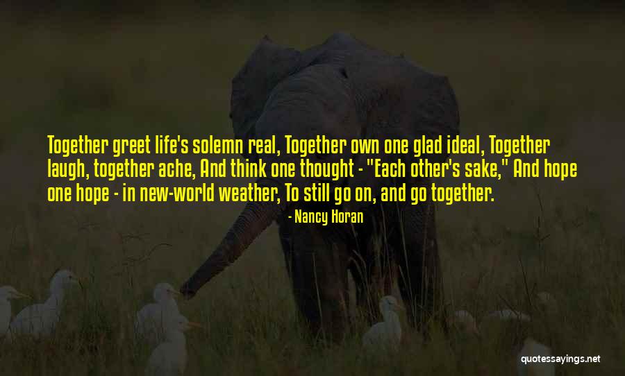 Hope New Life Quotes By Nancy Horan