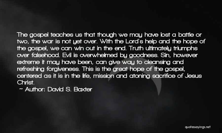 Hope Not Lost Quotes By David S. Baxter