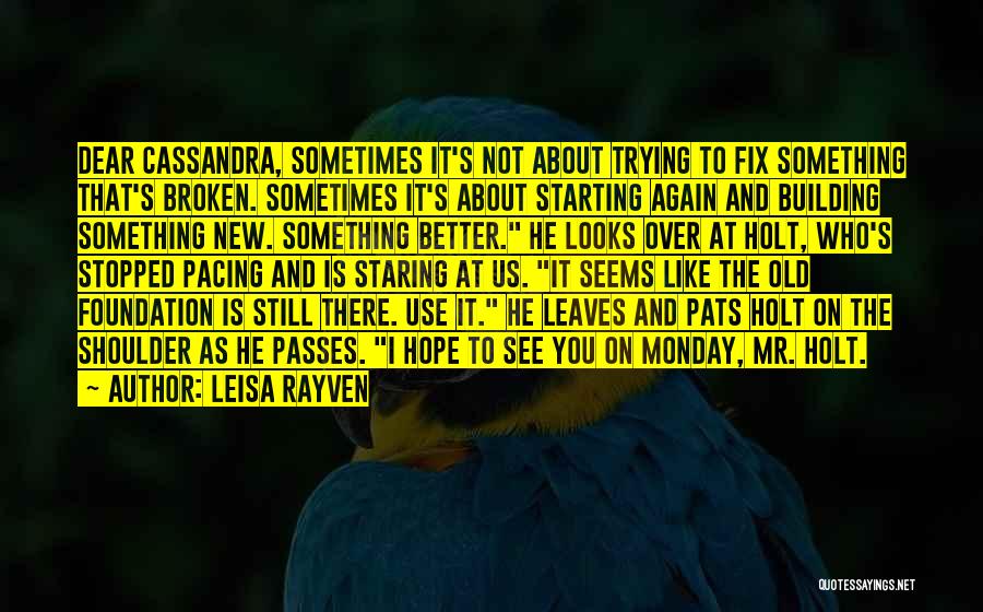 Hope Not To See You Again Quotes By Leisa Rayven