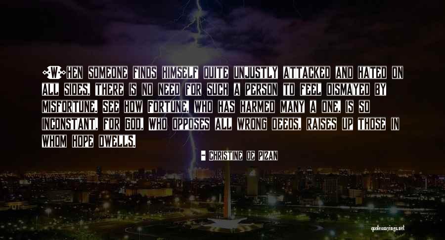 Hope On God Quotes By Christine De Pizan Hope On God Quotes By Christine De Pizan