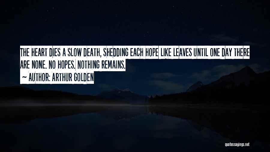 Hope Remains Quotes By Arthur Golden