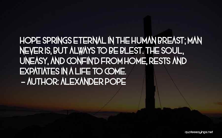 Hope Springs Eternal Quotes By Alexander Pope