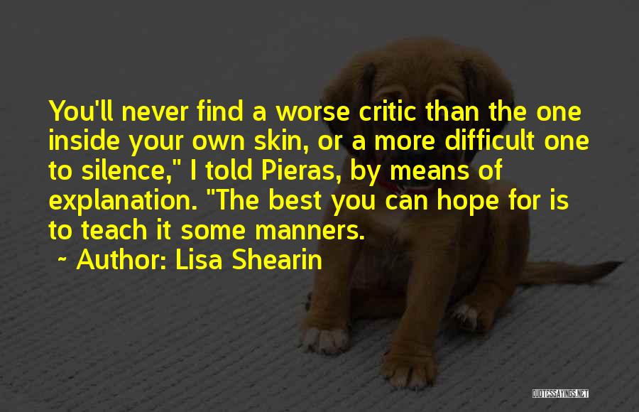 Hope The Best For You Quotes By Lisa Shearin